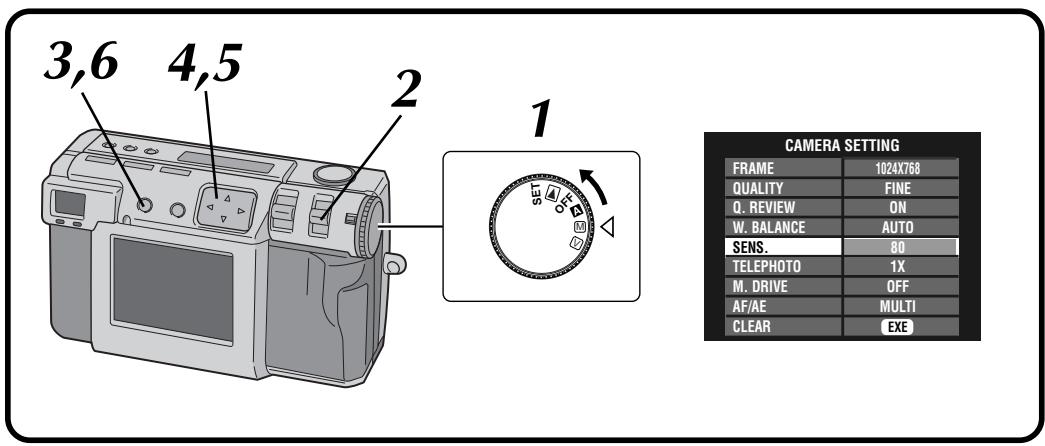 JVC GC-X3 - Sensitivity Setting - 1