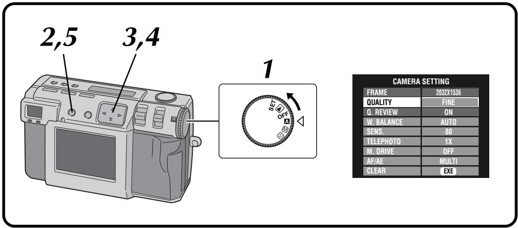 JVC GC-X3 - Selecting the Picture Quality - 1