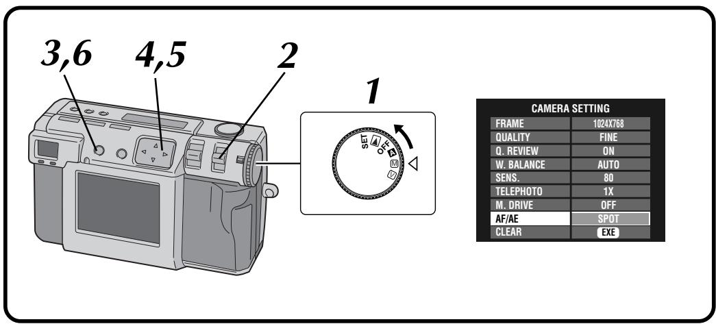 JVC GC-X3 - Changing the AF/AE Area - 1