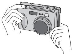 JVC GC-X3 - Good Photography Posture - 1