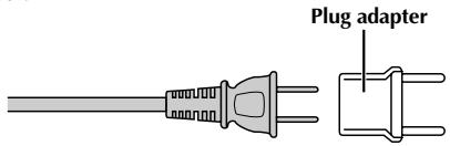 JVC GR-DVL300 - USING HOUSEHOLD AC PLUG ADAPTER - 1