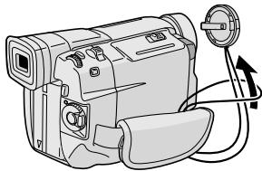 JVC GR-DVL300 - How To Attach The Lens Cap - 2
