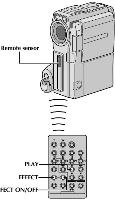 JVC GR-DVX8 - PLAYBACK EFFECT Select Menu - 1