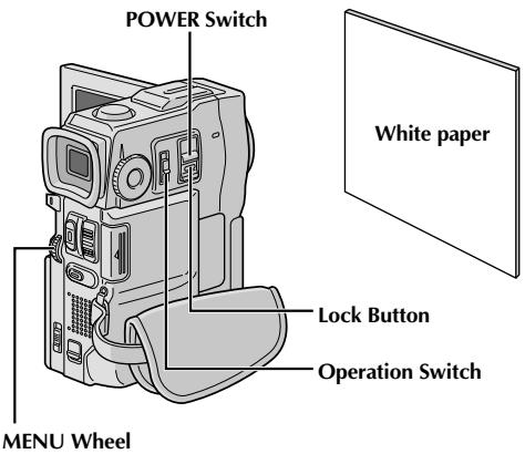 JVC GR-DVX8 - Manual White Balance Operation - 1
