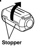 JVC GR-DVL167 - How To Attach The Core Filter - 1