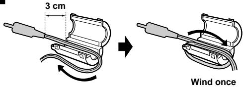 JVC GR-DVL167 - How To Attach The Core Filter - 2