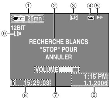 JVC GR-D328EF - Durant la lecture vidéo - 1