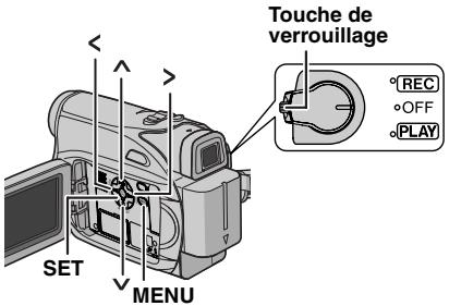 JVC GR-D328EF - Modification des réglages des menus - 1