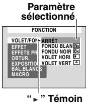 JVC GR-D328EF - Menu d'enregistrement vidéo - 1