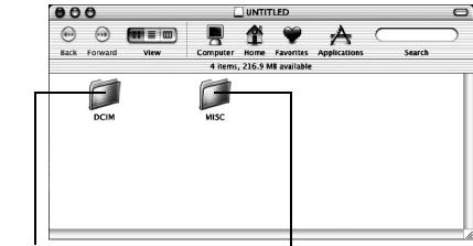 JVC GR-D360EX - Inhalt von Speicherkarten ansehen (Macintosh) - 1
