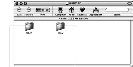 JVC GR-D360EX - De inhoud van een geheugenkaart bekijken (Macintosh) - 1