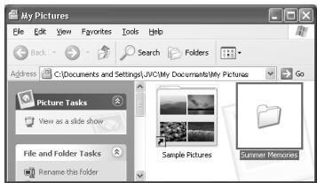 JVC GR-D360EX - Para copiar ARCHIVOS al PC (Windows®) - 1