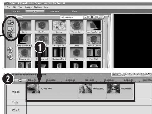 JVC GZ-MG505 - Ouvrez I'ecran "Chambre Transitions" - 1