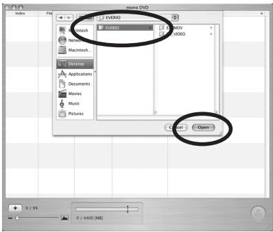 JVC GZ-MG505 (ADDITIF MAC) - de film op DVD opslaan - 7