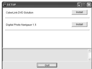 JVC GZ-MG57 - Cliquez sur [Installer] à droite du logiciel souhaité et suivez les instructions à l'écran pour terminer l'installation. - 1