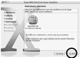 JVC GZ-MG57 - Selecteer het doelvolume en klik op [Ga door]. - 1