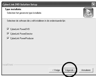 JVC GZ-MG57 - Selecteer de programma's die u wilt installeren en klik op [Volgende]. - 1