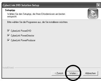 JVC GZ-MG57 - Wählen Sie das Programm oder die Programme aus, die Sie installieren möchten, und klicken Sie dann auf [Weiter]. - 1