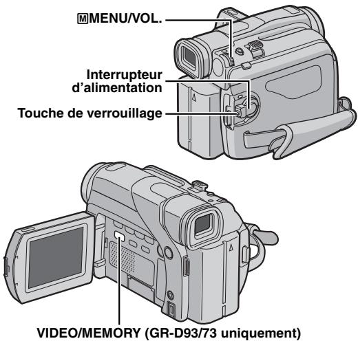JVC GR-D73 - Modification des réglages des menus - 1
