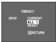 JVC GR-D73 - Pour imprimer toutes les images fixes (Un tirage pour chaque) - 1