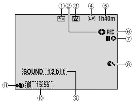 JVC GR-D73 - Durant l'enregistrement vidéo uniquement - 1