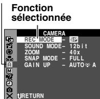 JVC GR-D73 - Menus avec des menus secondaires - 1