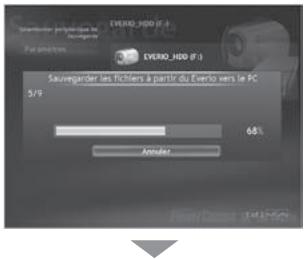 JVC GZ-MG150 - Sur l'appareil photo : Appuyez sur [DIRECT BACK UP]. - 1
