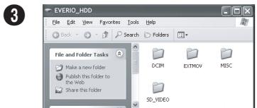 JVC GZ-MG150 - Sauvegarde de fichiers sur l'ordinateur sans utiliser le logiciel - 3