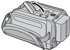 JVC GZ-MG47E - Open the SD card cover. - 1