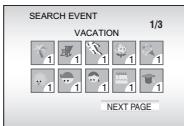 JVC GZ-MG47E - Select the event. - 2