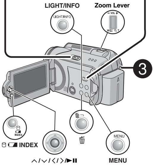 JVC GZ-MG47E - Set the power switch to - 2