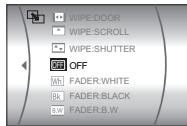 JVC GZ-MG47E - Select [WIPE/FADER] (Video only) or [EFFECT]. - 2