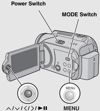 JVC GZ-MG47E - Controls in this section - 1