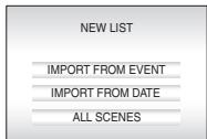 JVC GZ-MG47E - Select [NEW LIST]. - 2