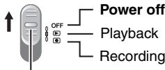 JVC GZ-MG47E - Set the power switch to OFF. - 1