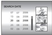 JVC GZ-MG47E - Select the recording date. - 2