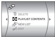 JVC GZ-MG47E - Select [PLAYLIST]. - 2