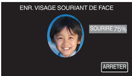 JVC GZ-EX215BEU - Faites pivotier le visage lentement dans les quatre directions pour enregistrer l'information du visage. - 2