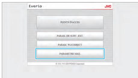 JVC GZ-EX215BEU - Pour ajouter un "EMAIL DESTINATAIRES" - 1