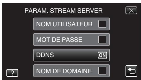 JVC GZ-EX215BEU - Régler le DNS (DDNS) dynamique sur cetteamera (PARAM. DE SURV. EXT.) - 5