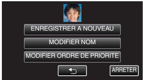 JVC GZ-EX215BEU - Modifier l'information du visage enregistrée - 6