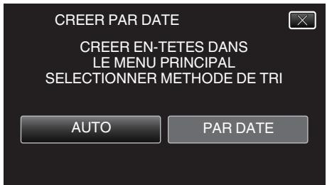 JVC GZ-EX215BEU - Tapez "AUTO" ou "PAR DATE". (en mode uniquement) - 1