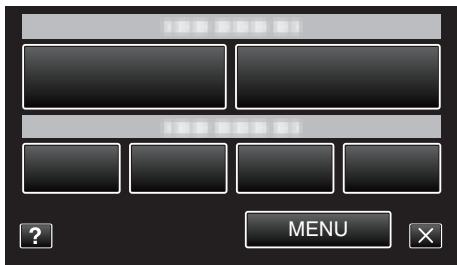 JVC GZ-EX215BEU - Tapez sur "MENU" dans le menu de raccourcis. - 1