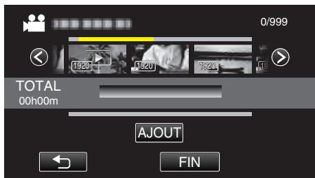 JVC GZ-EX215BEU - Tapez "AJOUT" pour insérer une liste de lecture. - 1