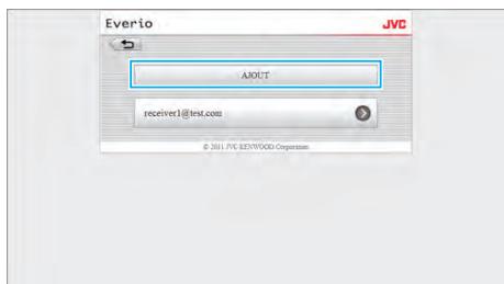JVC GZ-EX215BEU - Pour ajouter un "EMAIL DESTINATAIRES" - 3