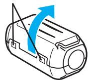 JVC GZ-EX215BEU - Fixer le filtré à noyau de ferrite - 1