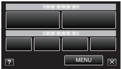 JVC GZ-EX215BEU - Tapez sur "MENU" dans le menu de raccourcis. - 1