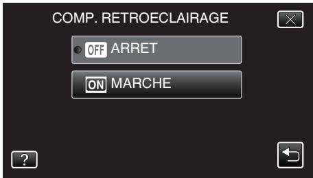 JVC GZ-EX215BEU - Régler la compensation de contre-jour - 6