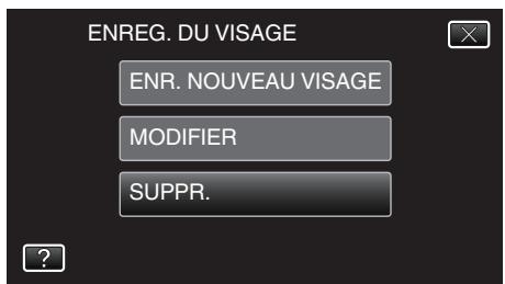 JVC GZ-EX215BEU - Annuler (Supprimer) l'information du visage enregistrée - 4