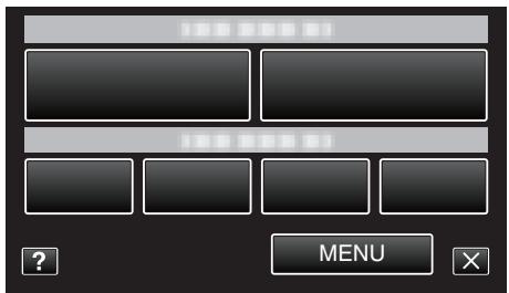 JVC GZ-EX215BEU - Tapez sur "MENU" dans le menu de raccourcis. - 1